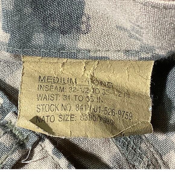 AIRCREW BATTLE DRESS UNIFORM TROUSERS UNIVERSAL CAMOUFLAGE, SIZE: MEDIUM-LONG - Picture 6 of 10